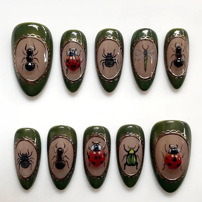 Chic Almond Press-On Nails Set