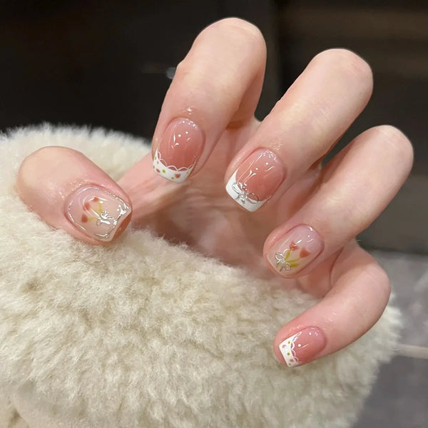 Y2k Rhinestone Press-On Nails Set