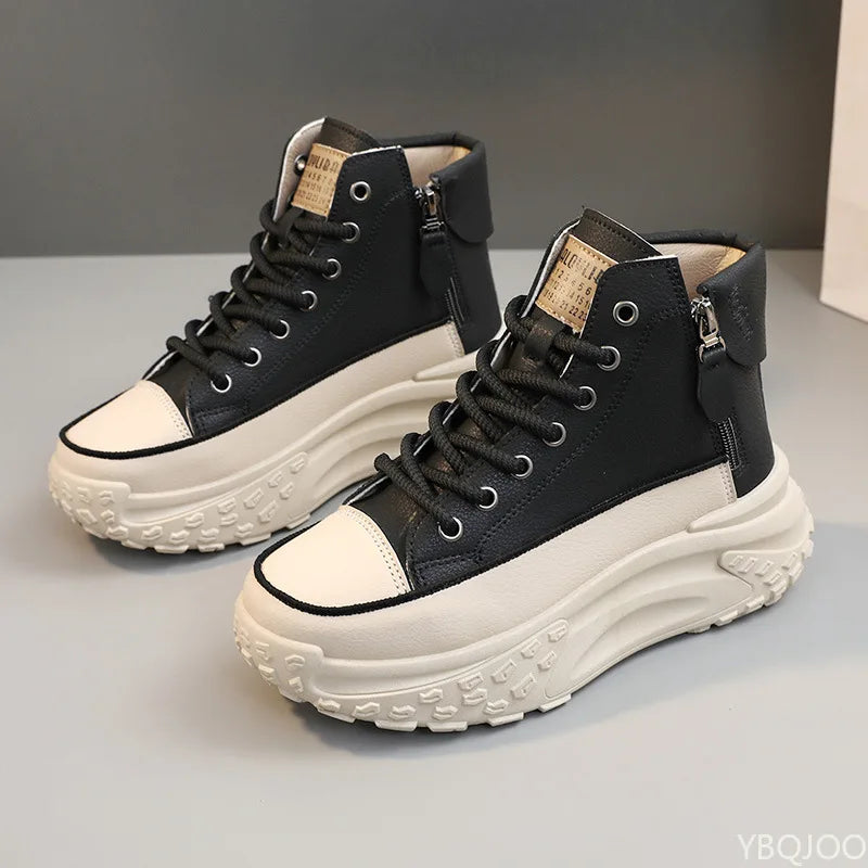 Trendy Chunky High-Top Sneakers