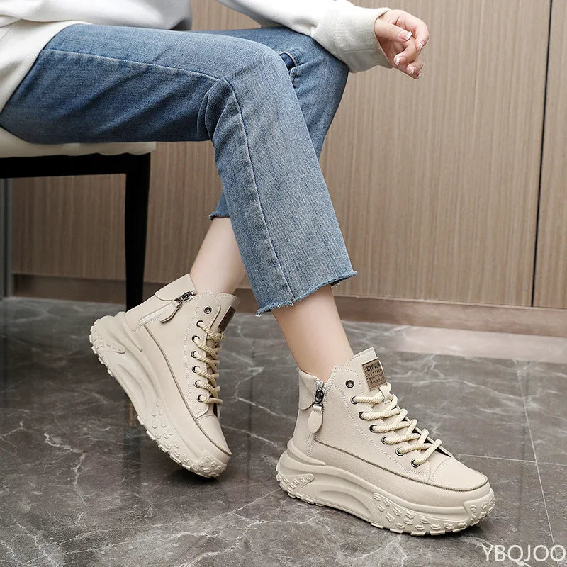 Trendy Chunky High-Top Sneakers