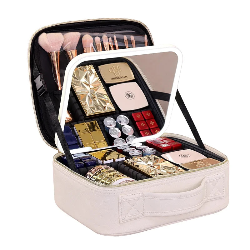 Travel-Friendly Makeup Mirror Case