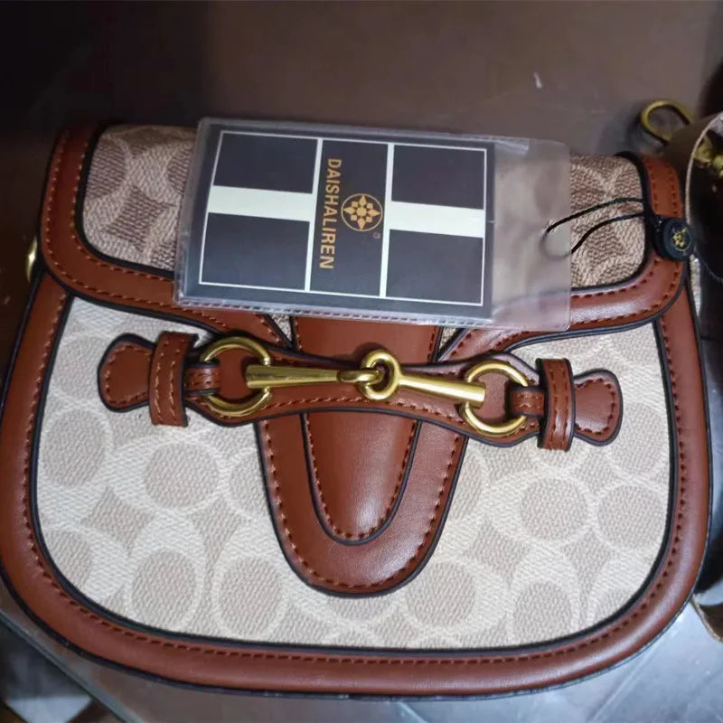 Elegant Women's Saddle Handbag