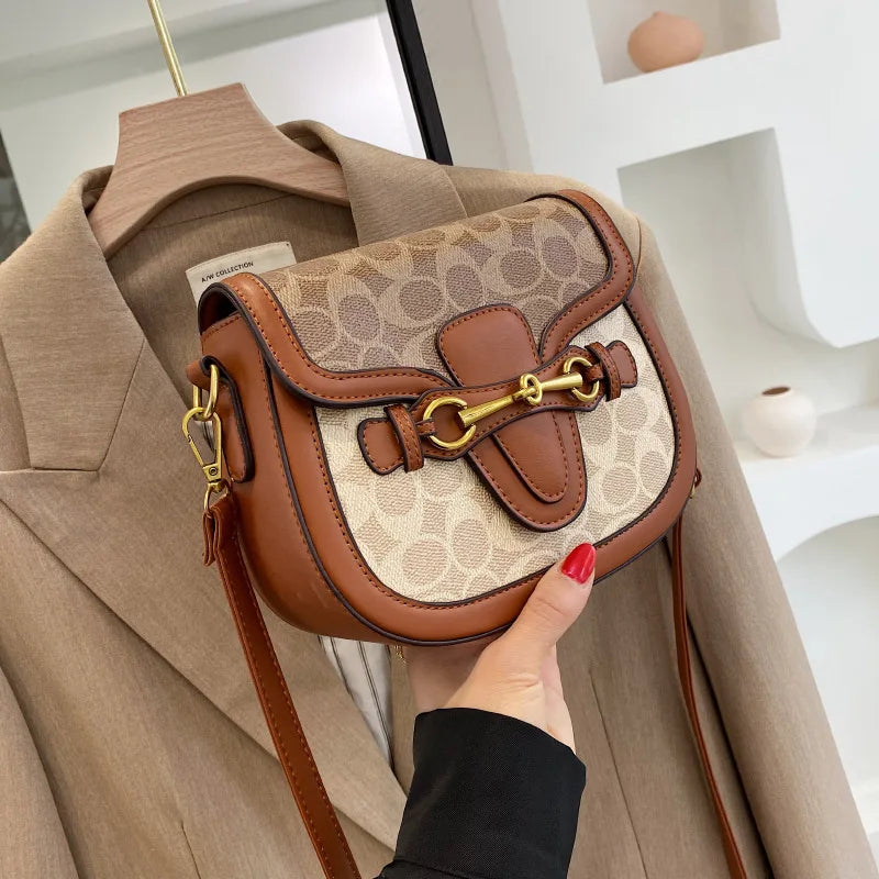 Elegant Women's Saddle Handbag