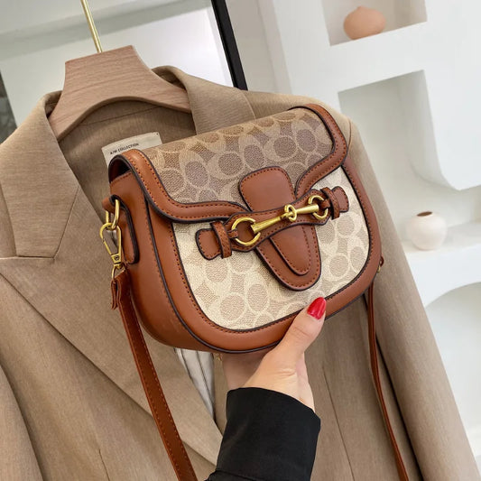 Elegant Women's Saddle Handbag
